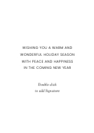 Winter Christmastime Village Back