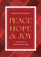 Plaid with Gold Front