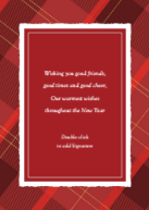 Plaid with Gold Back