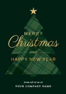 Gold and Plaid Tree Front