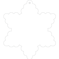 Blank Page (Scalloped Snowflake) Back