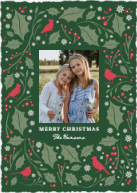 Birds and Greenery Border (Shaped Cut) Front