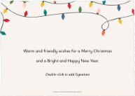 Merry and Bright Lights (Shaped Cut) Back