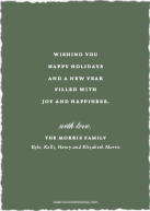 Luxe Calligraphy (Shaped Cut) Back