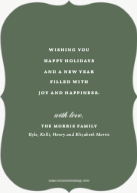 Luxe Calligraphy (Shaped Cut) Back