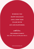 Luxe Calligraphy (Shaped Cut) Back