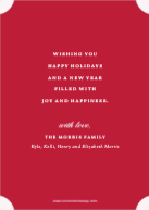 Luxe Calligraphy (Shaped Cut) Back