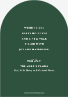 Luxe Calligraphy (Shaped Cut) Back