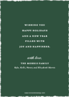 Luxe Calligraphy (Shaped Cut) Back