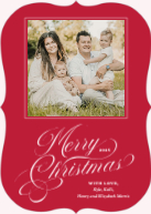 Luxe Calligraphy (Shaped Cut) Front