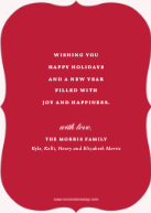 Luxe Calligraphy (Shaped Cut) Back