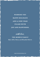 Luxe Calligraphy (Shaped Cut) Back