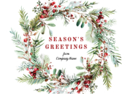 Winter Wreath with Berries Front