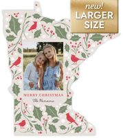 Birds and Greenery Border- Large (5.51 x 6.18) Front