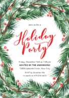 Watercolor Evergreen Front