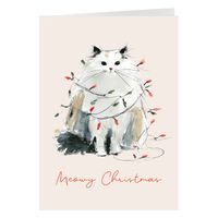 Meowy Christmas Lights (5x7 Fold)