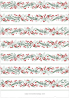 Garland Border (Shaped Cut) Back