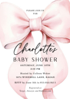 Bow Baby Shower Front