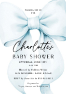 Bow Baby Shower Front