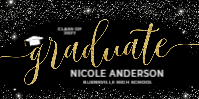 (72 x 36) Starry Glitter Graduate