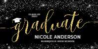 (48 x 24) Starry Glitter Graduate