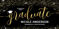 (48 x 24) Starry Glitter Graduate