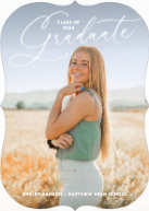 Script Above (Shaped Cut) Front