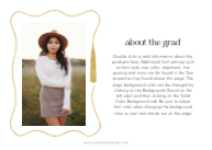 Whimsical Grad Tassel Back