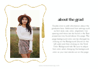 Whimsical Grad Tassel Back