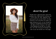 Whimsical Grad Tassel Back