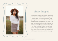 Whimsical Grad Tassel Back