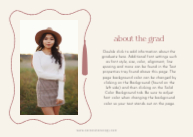 Whimsical Grad Tassel Back