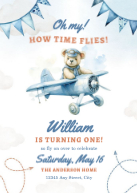 Time Flies First Birthday Front