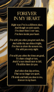 Black and Gold Marble Back