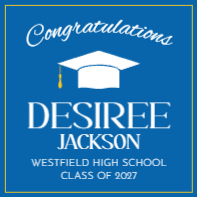 Grad Cap Congratulations (20 x 20)