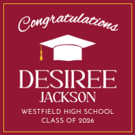 Grad Cap Congratulations (20 x 20)