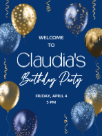 (18 x 24) Glitzy Balloons