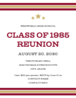 School Spirit Reunion Front
