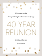 (18 x 24) Golden Confetti Reunion