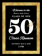 (18 x 24) Gold Glittery Border