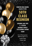 Black and Gold Balloons Front