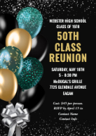 Black and Gold Balloons Front