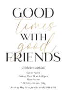 Good Times Good Friends Front