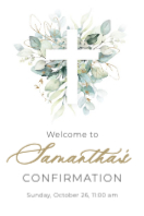 (24 x 36) Cross with Greenery