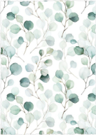 Soft Eucalyptus (Shaped Cut) Back