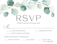 Soft Eucalyptus RSVP Front