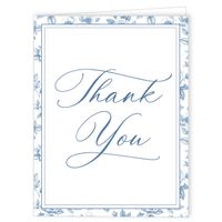 Vintage Blue Porcelain Border