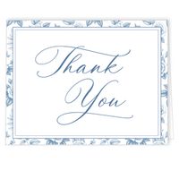 Vintage Blue Porcelain Border