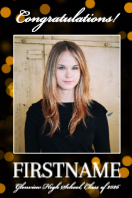 (24 x 36) Bokeh Congratulations