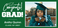 (72 x 36) Cap Congrats!
